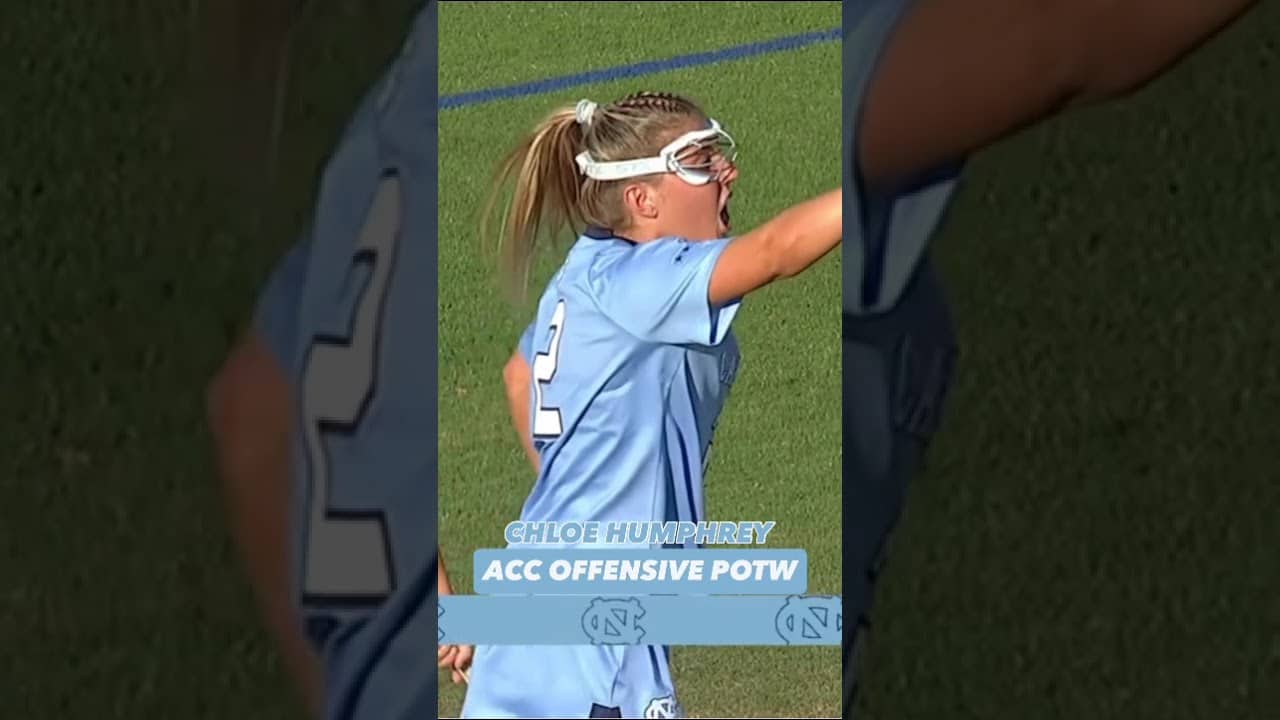 For the fifth time this season, Chloe Humphrey is the ACC Offensive Player of the Week 👏 #lacrosse
