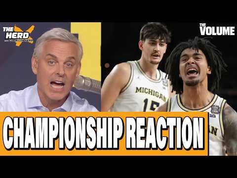 Colin Cowherd’s Championship REACTION Michigan beats UConn + Bulls | THE HERD NBA