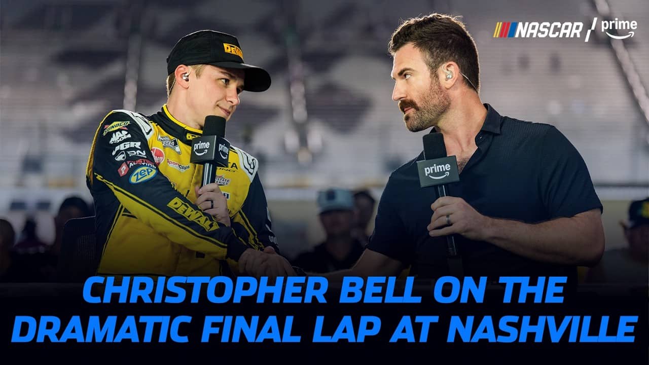 Christopher Bell's honest reaction to his runner-up finish at Nashville | NASCAR on Prime