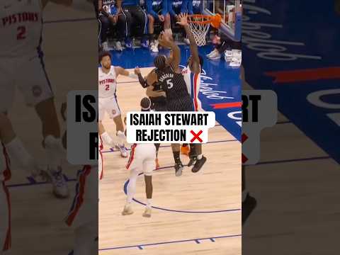 Isaiah Stewart says it’s his basket!
