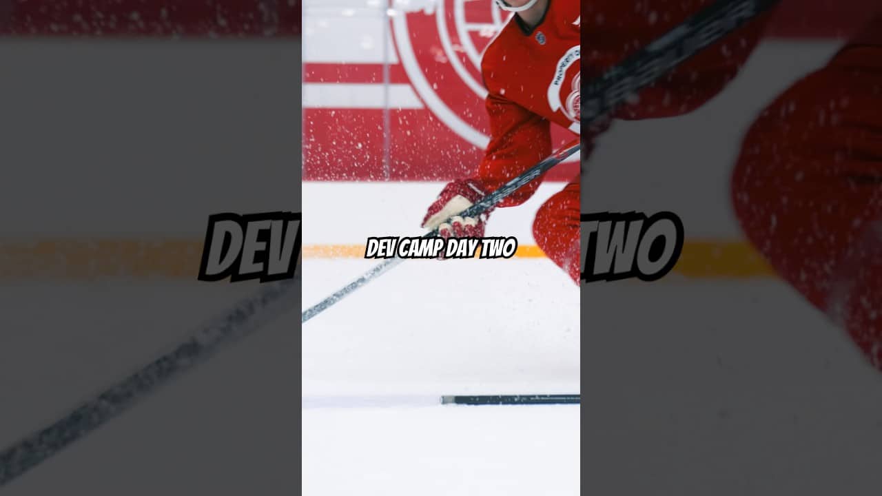 More on-ice action from Red Wings Development Camp