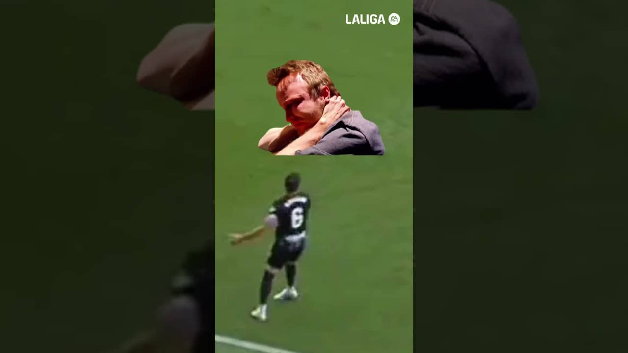 One touch. Three victims 😮‍💨 #LALIGAHighlights #shorts