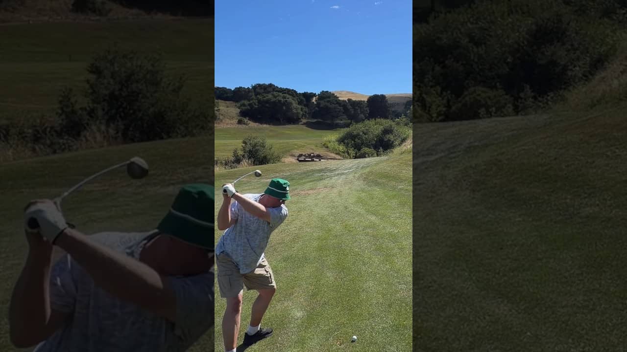 Striping an 11 wood. #golf #golfswing #golfgear #elywould #callawaygolf #hiddenbrooke