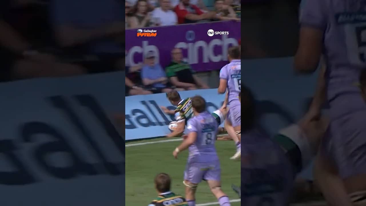 Insane try on 200th appearance! #PREMxLondonPride