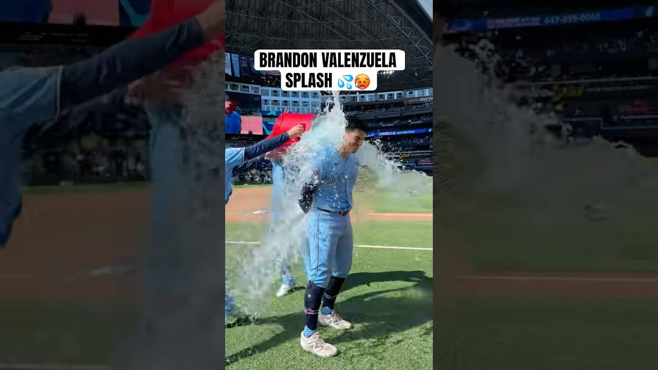 Brandon Valenzuela KNEW Myles Straw and Vladimir Guerrero Jr. were coming 😂 #MLB #Toronto #BlueJays