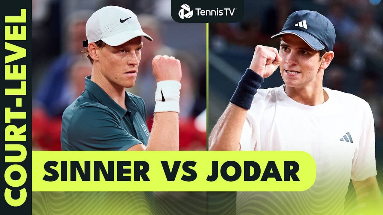 Jannik Sinner vs Rafael Jodar From Court-Level 🤩 | Madrid 2026 Highlights