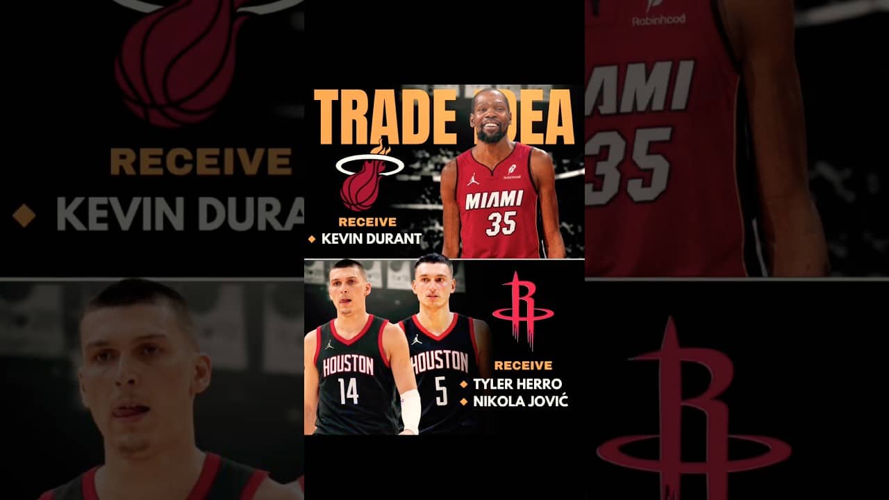 Kevin Durant traded to Miami Heat idea. What do you guys think? #nba #shorts #kevindurant