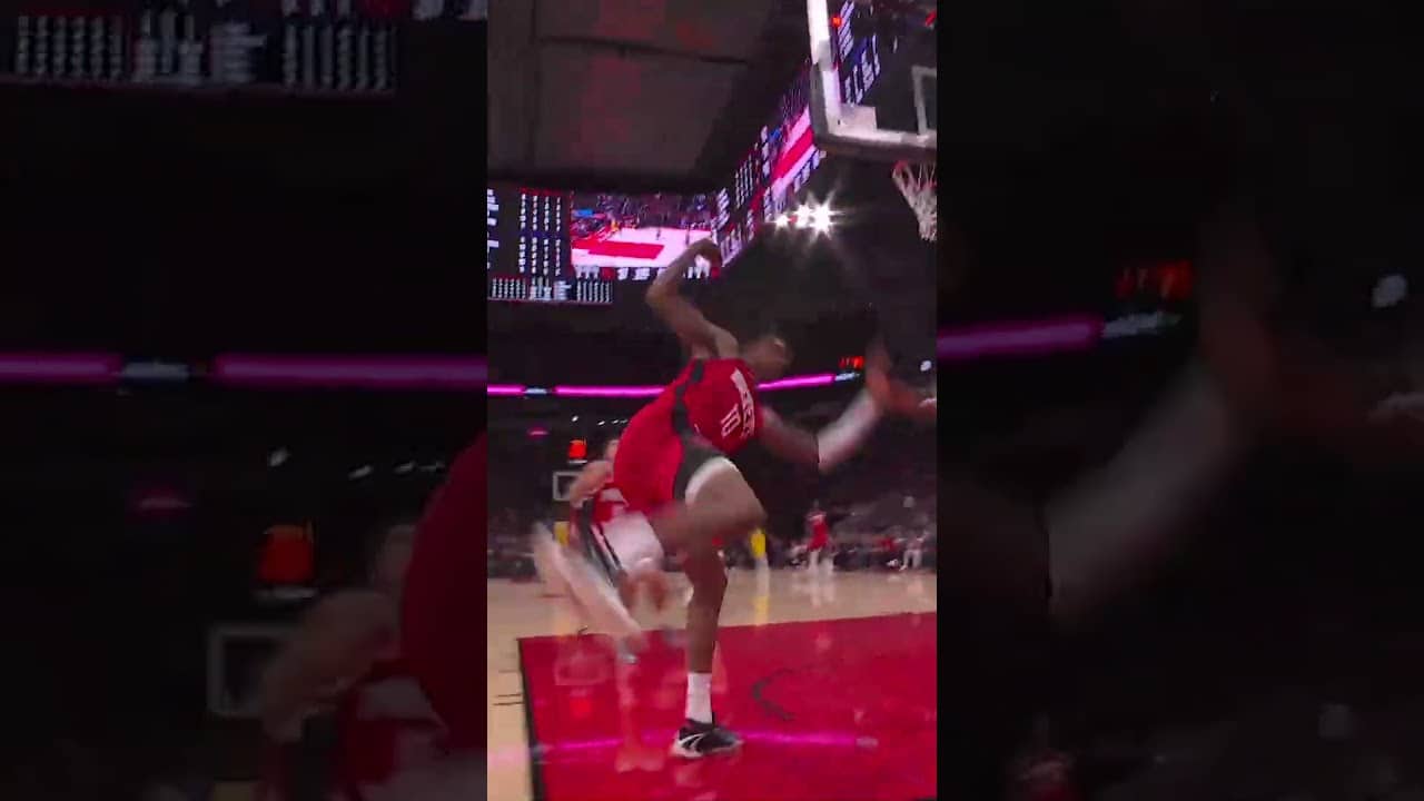 Bari chase down block ⛔️ #rockets