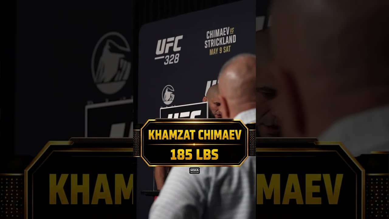 Khamzat Chimaev makes championship weight for UFC middleweight title defense against Sean Strickland