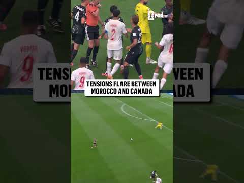 Yellow cards were shown to Achraf Hakimi and Richie Laryea after this play