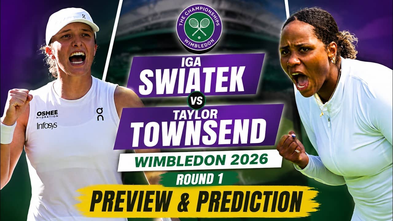 Iga Swiatek vs Taylor Townsend | Wimbledon 2026 Round 1 | Preview & Prediction