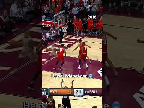 He hit that over two defenders 😳 #syracuse #accbasketball #collegebasketball