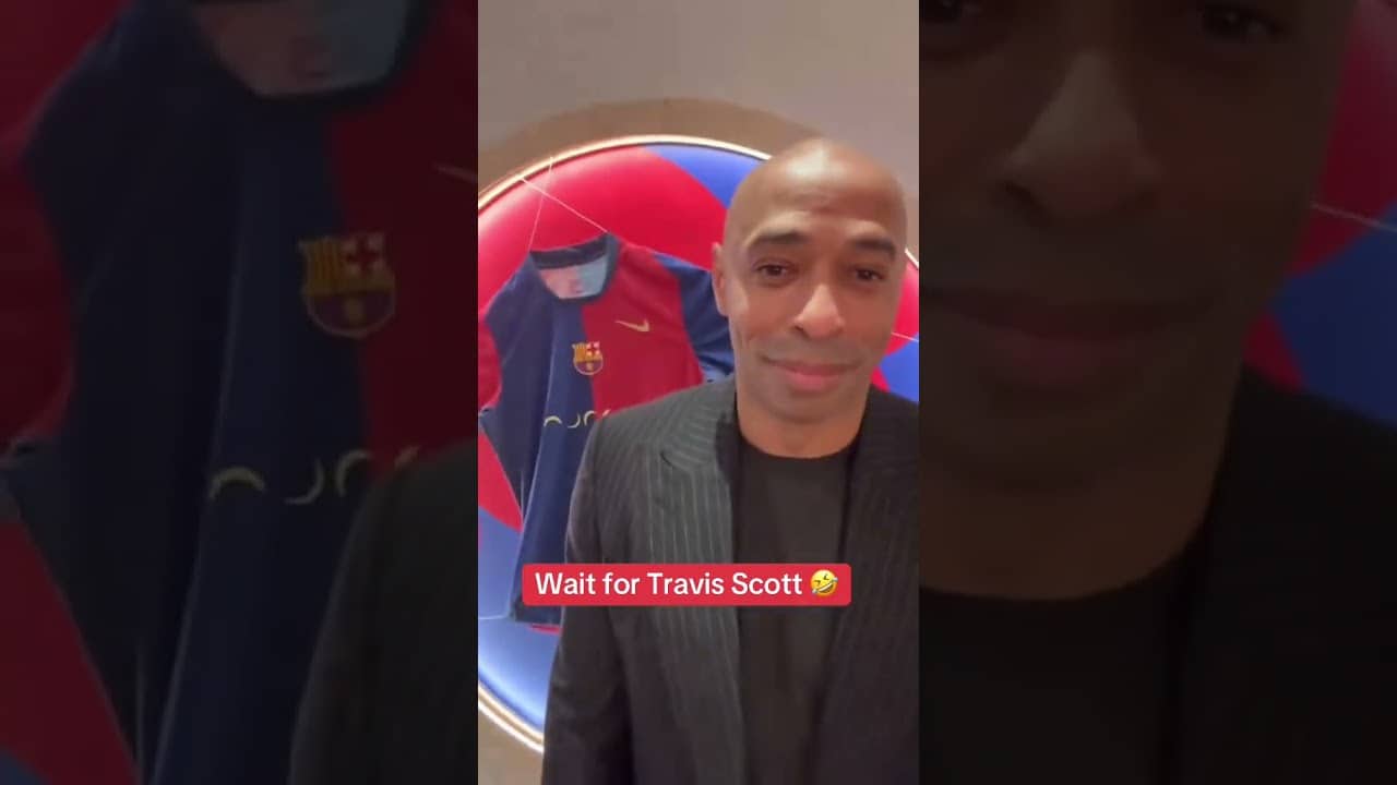 When Travis Scott & Terry Crews tried to do the smirk after El Clasico 😂🤣 (via @terrycrews/TT)