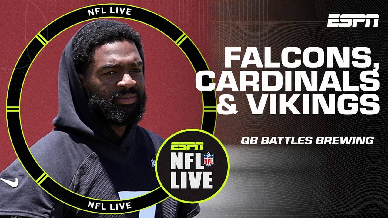 QB BATTLES ⚔️ Who will start for the Falcons, Cardinals & Vikings?! | NFL Live