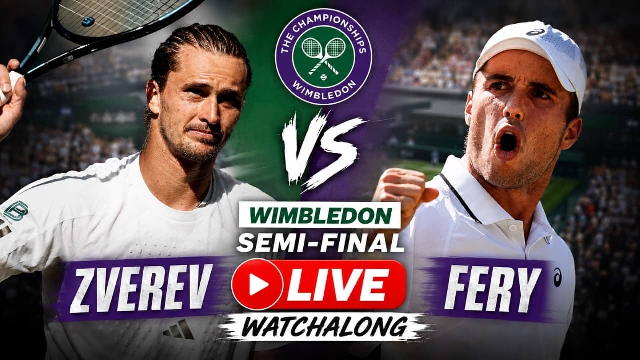 Zverev/Fritz vs Cobolli/Fery | Wimbledon 2026 | Semi-Final | LIVE TENNIS WATCHALONG
