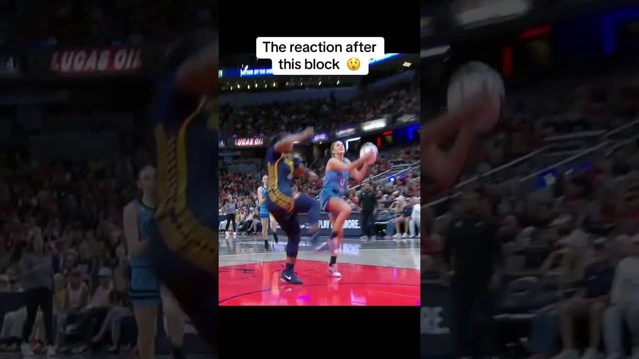Myisha Hines-Allen with the rejection 😤 (via @indianafever/TT)