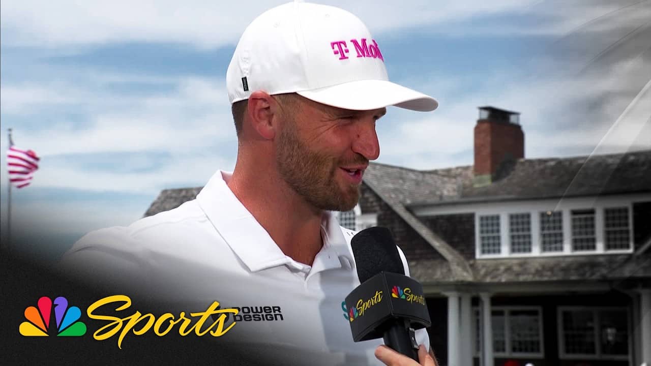Wyndham Clark 'fought really hard' to keep pace in Round 2 of 126th U.S. Open | Golf on NBC Sports