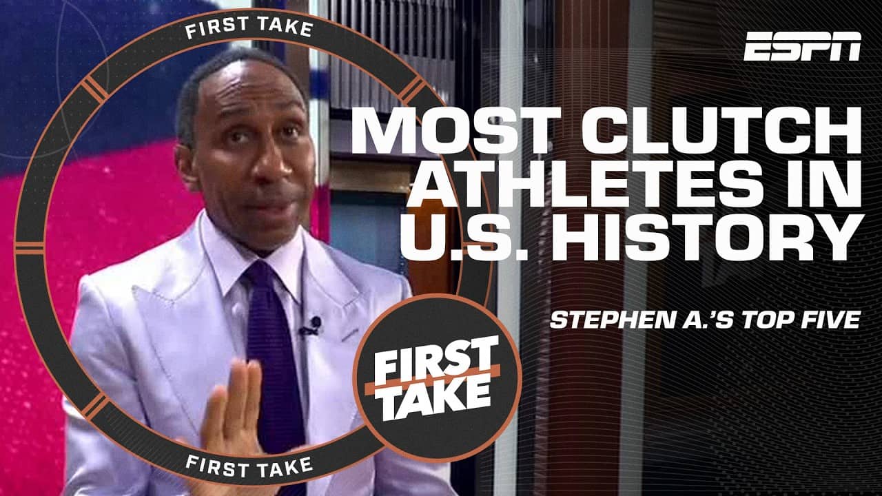 Stephen’s A-List: Most Clutch Athletes in American History | First Take