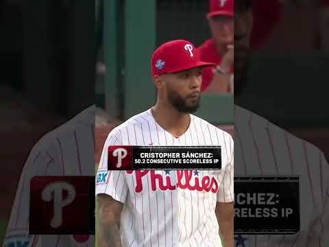 Cristopher Sánchez is just on an INSANE run right now 🤯 #phillies