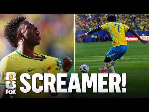 Vinícius Júnior Scores Absolute SCREAMER for Brazil’s First Goal of 2026 FIFA World Cup™ 😱