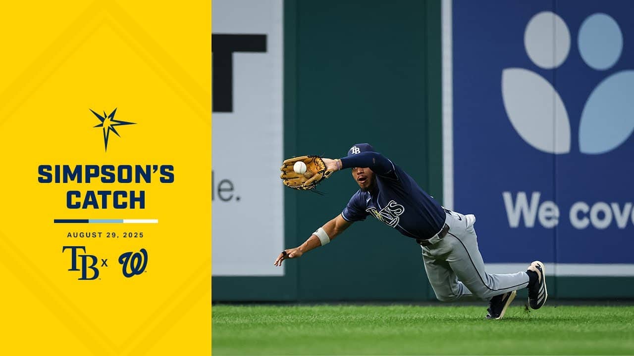 Chandler Simpson Tracks It Down in Left Field