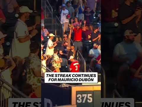 3️⃣ consecutive games with homers for Mauricio Dubón 💪 #braves #dubon #homerun #mlb