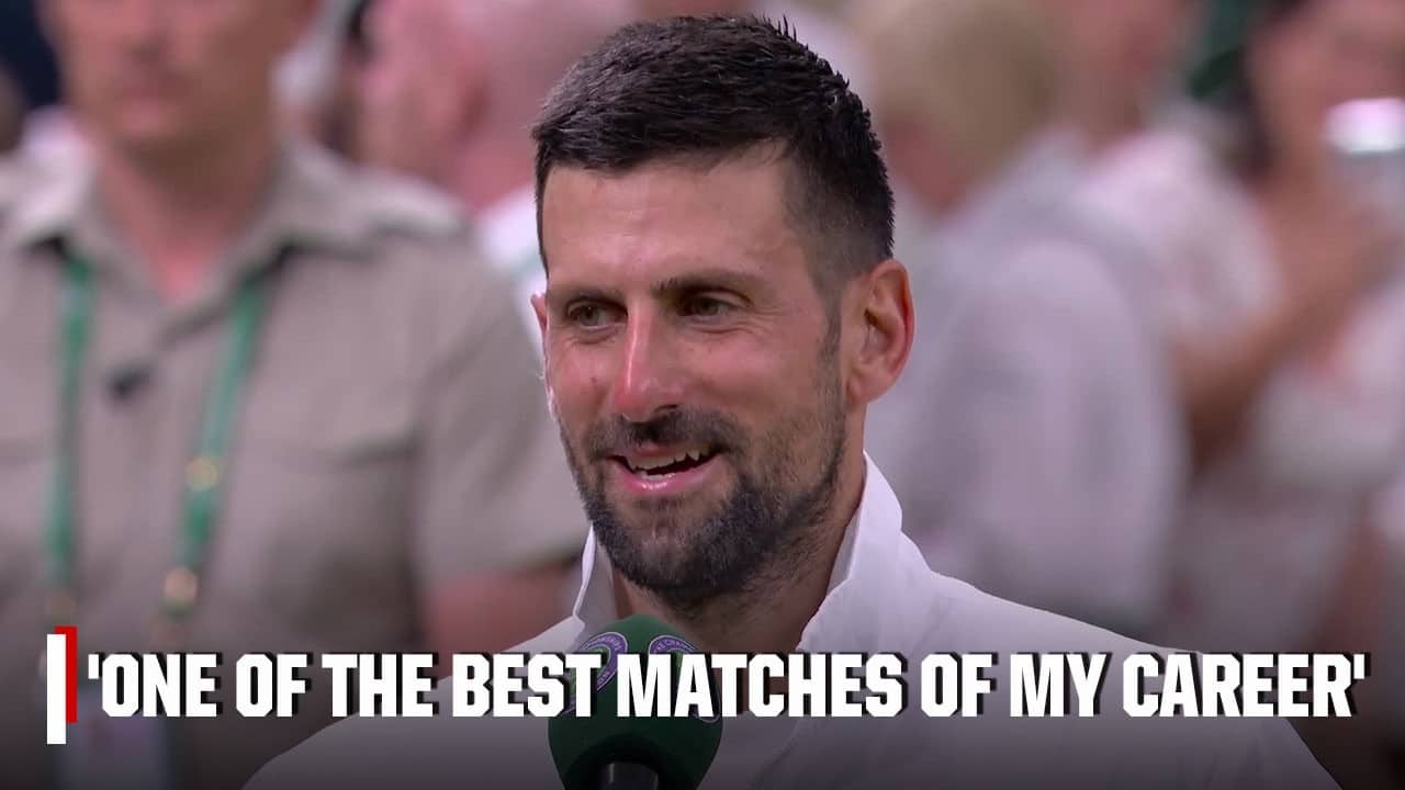 Novak Djokovic reacts to EPIC quarterfinal win over Felix Auger-Aliassime | 2026 Wimbledon