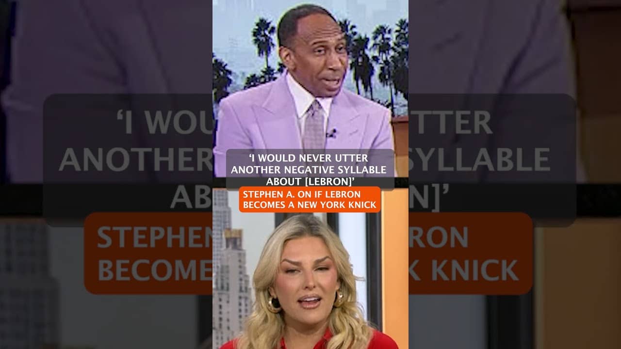 Stephen A. Smith with A BIG PROMISE to LeBron if he becomes a Knick 👀