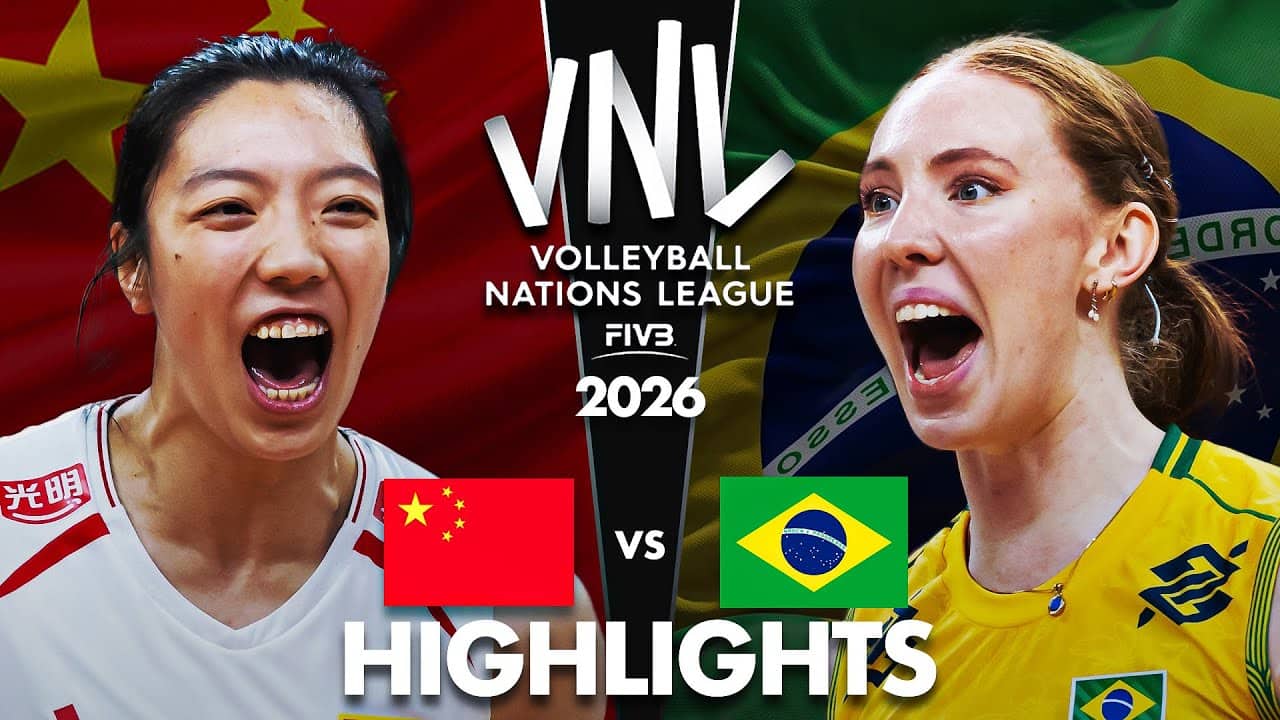 China 🇨🇳 vs Brazil 🇧🇷 | Highlights | Women's VNL 2026