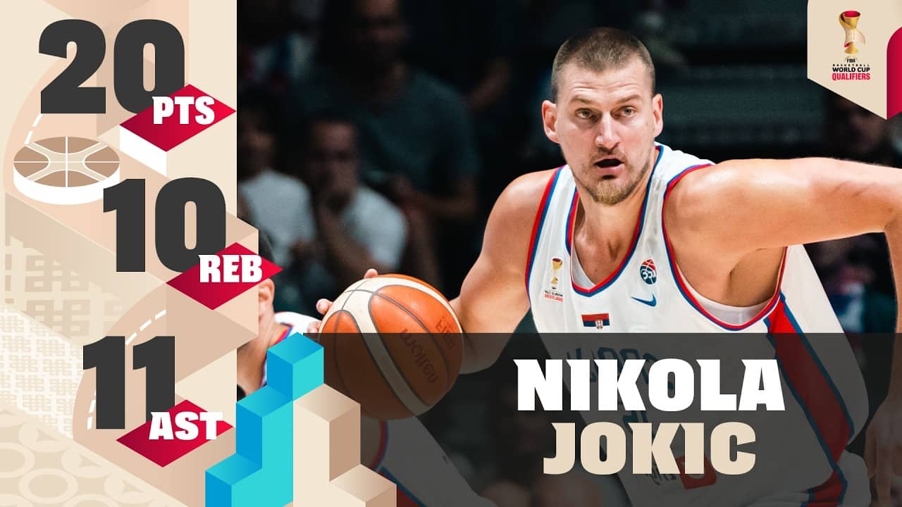🇷🇸 Nikola Jokic drops a triple double in #FIBAWC European Qualifiers action vs Bosnia & Herzegovina!