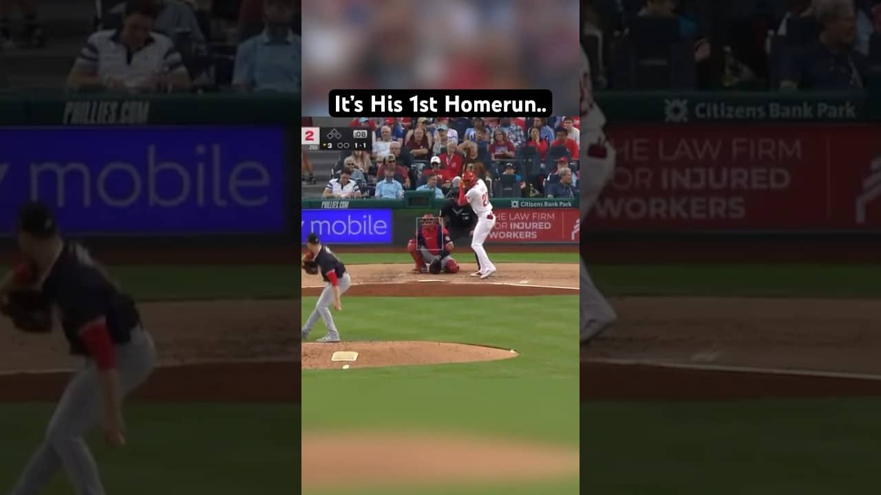 His 1st Homerun