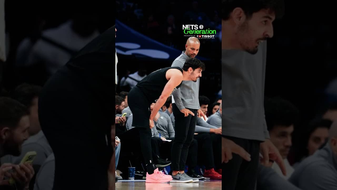 Ben Saraf getting more comfortable every step of the way 📈 #nba #brooklynnets #shoots