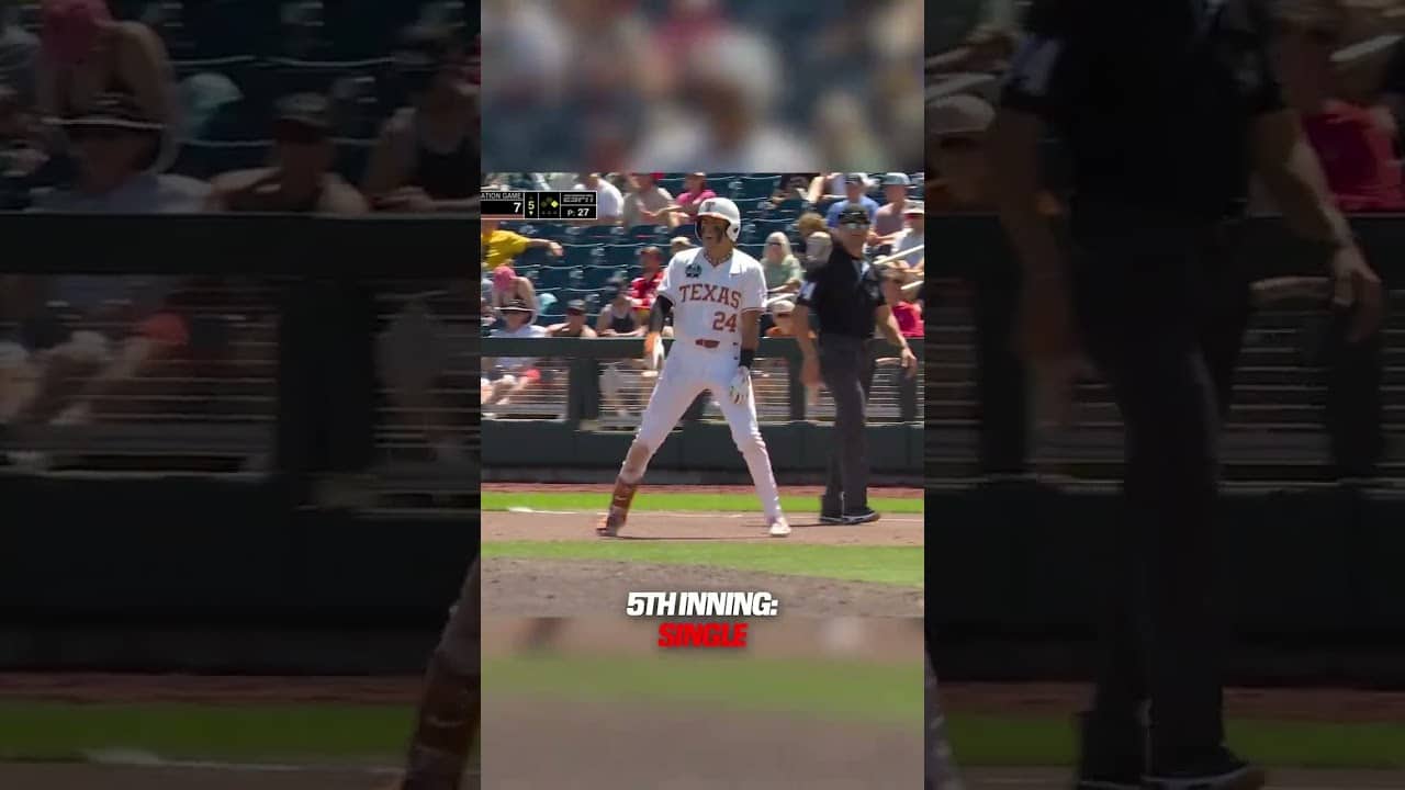 The first cycle by a Texas player in MCWS history 🤘