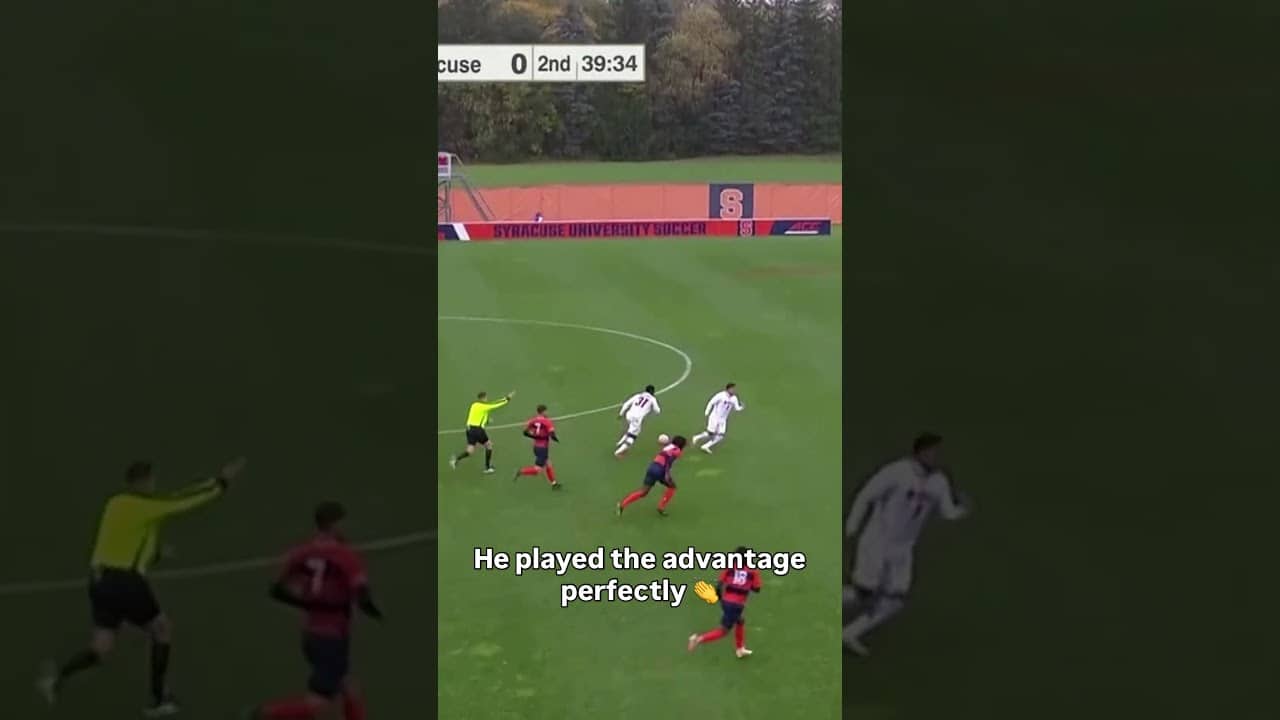 He made the advantage count 😤 #ncstate #accsoccer #collegesoccer