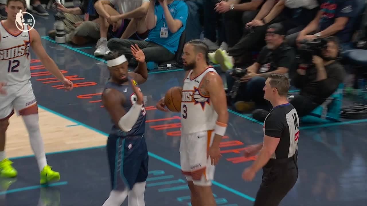 DOUBLE TECHS assessed to Dillon Brooks & Lu Dort for this exchange 👀 | NBA on ESPN