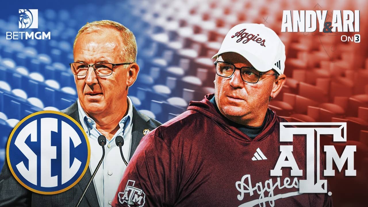 Mike Elko for College Football Commissioner? Texas A&M coach SOUNDS OFF at SEC Spring Meetings