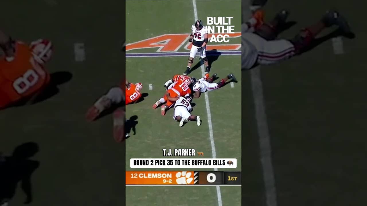 With the 35th pick of the NFL Draft the Buffalo Bills select T.J. Parker 🐅#BuiltInTheACC #NFLDraft