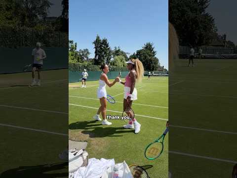 Serena and Marta bringing the wholesomeness to SW19 🥹