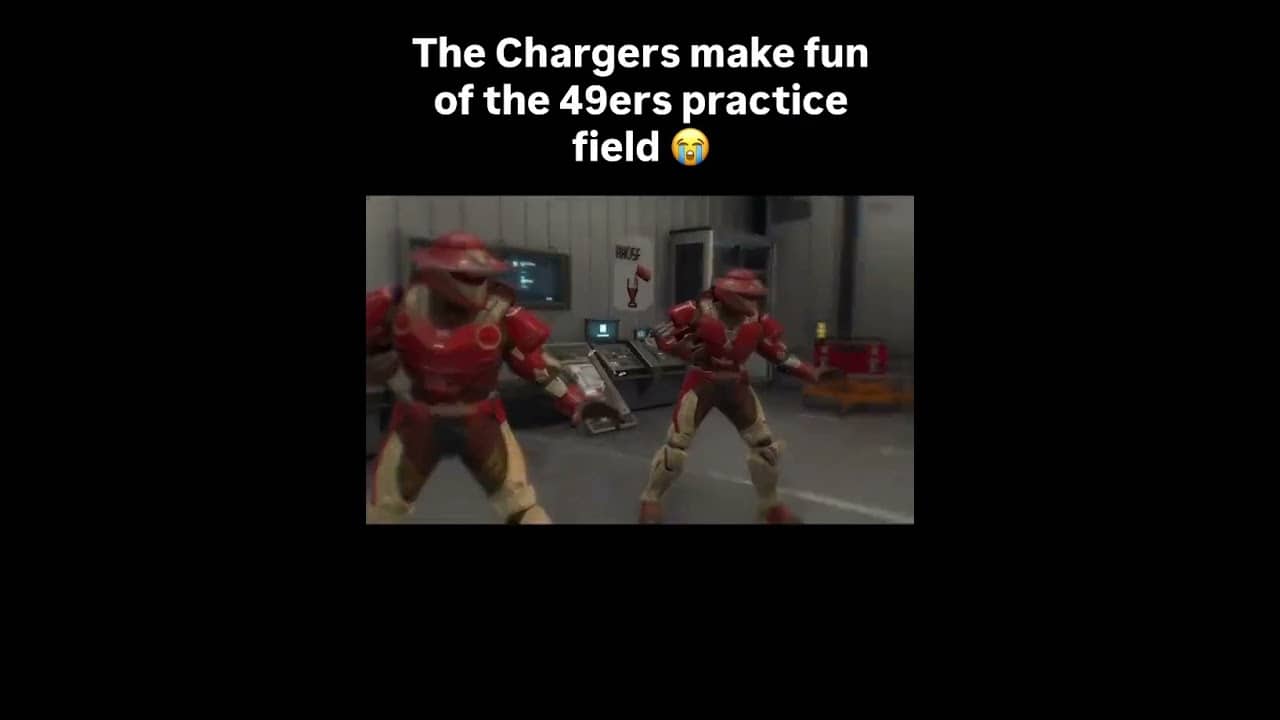 The Chargers didn't hold back on San Francisco 🤣 (via @chargers/IG)