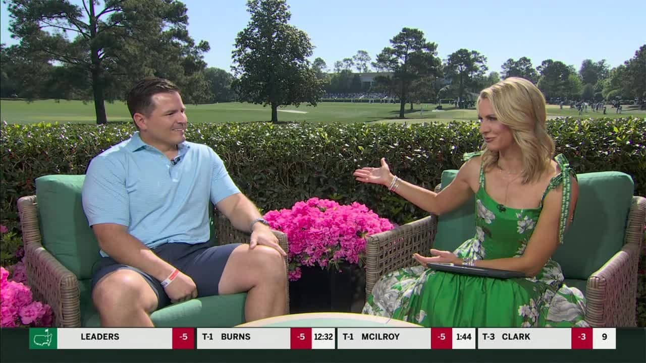 Mike Macdonald says John Harbaugh told him he couldn't be TOO GOOD at golf | The Masters
