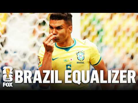 Brazil EQUALIZES 🚨 Casemiro Scores Powerful Header vs Japan