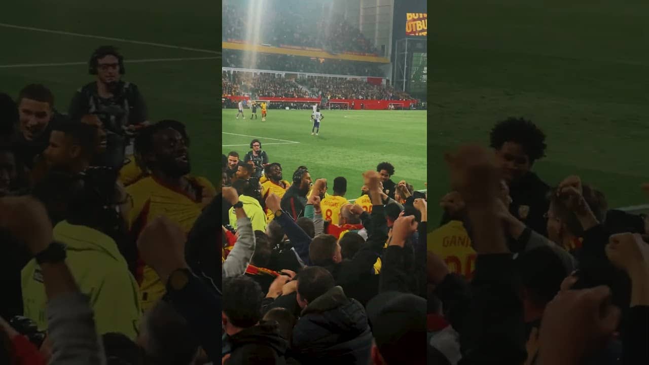 Montez le son 🔊, la tribune Marek célèbre à l'unisson ❤️💛