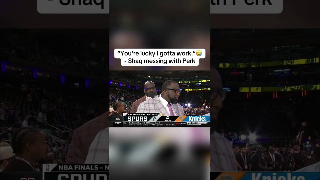 Shaq and Kendrick Perkins clowning 😂🔥