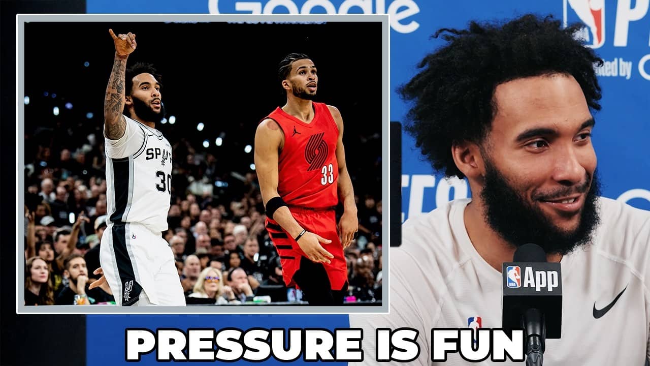 Julian Champagnie on Not Being Fazed By Pressure & Handling Business in Game 5 to Close Out Portland