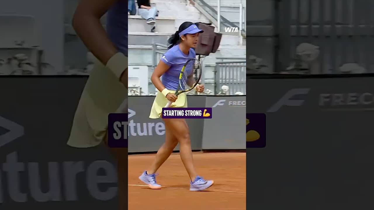 Bringing the heat 🔥🔥🔥 #WTA #IBI26 #AlexEala #tennis