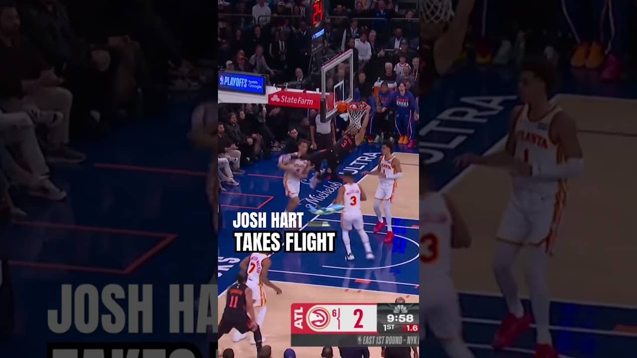 WATCH OUT FOR JOSH HART #nba #nyknicks #joshhart