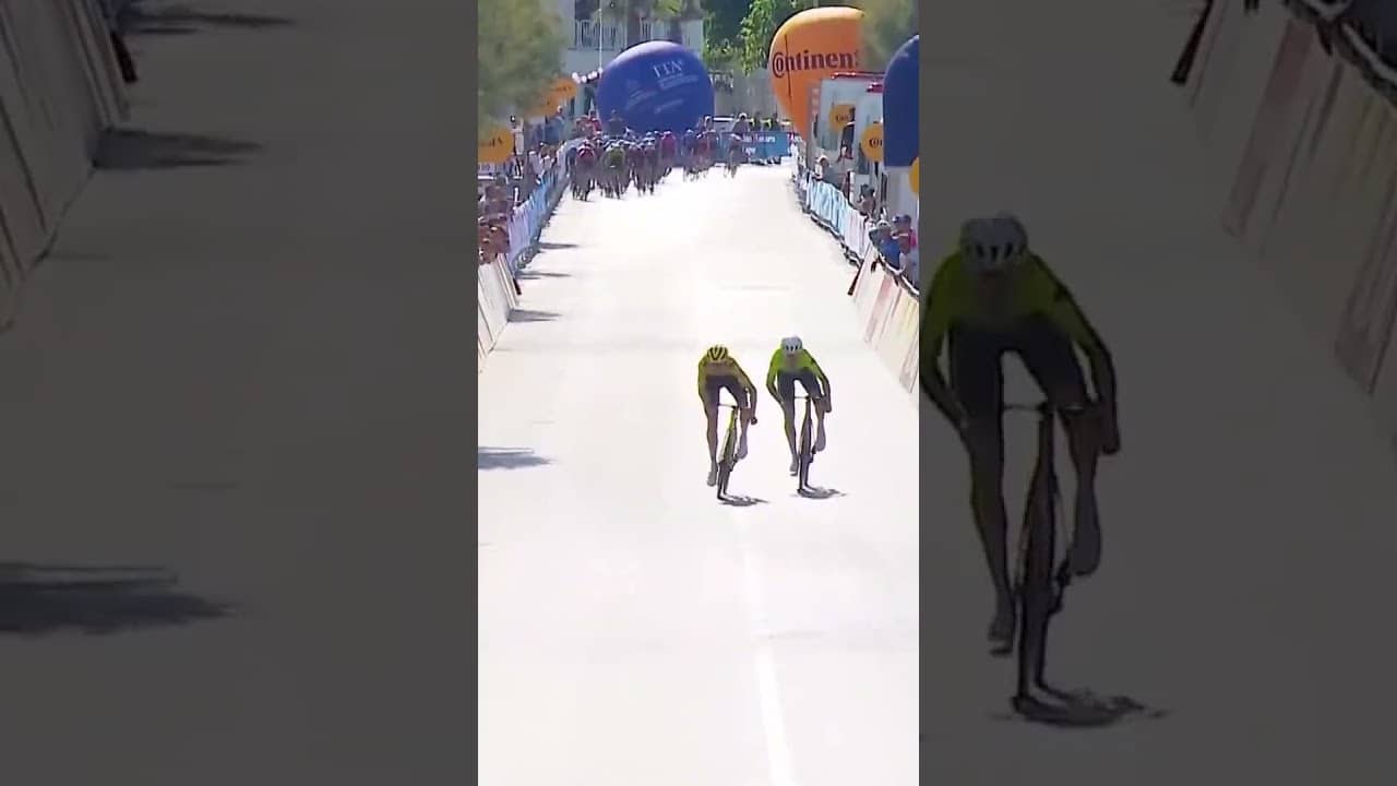 Matisse Van Kerckhove wins Stage 5 of the Giro d'Italia Next Gen and moves into the GC lead! 🩷