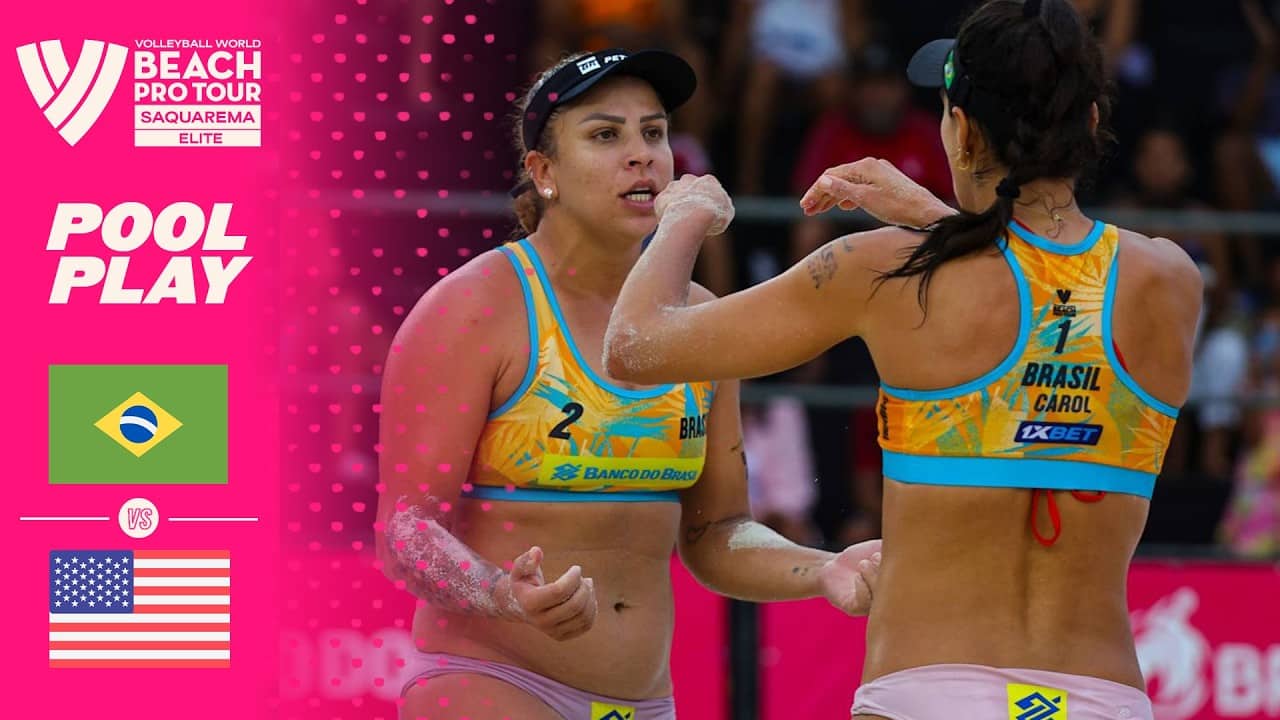 Carol/Rebecca vs. Hughes/Batenhorst - Pool Play Highlights | Saquarema 2026 #BeachProTour
