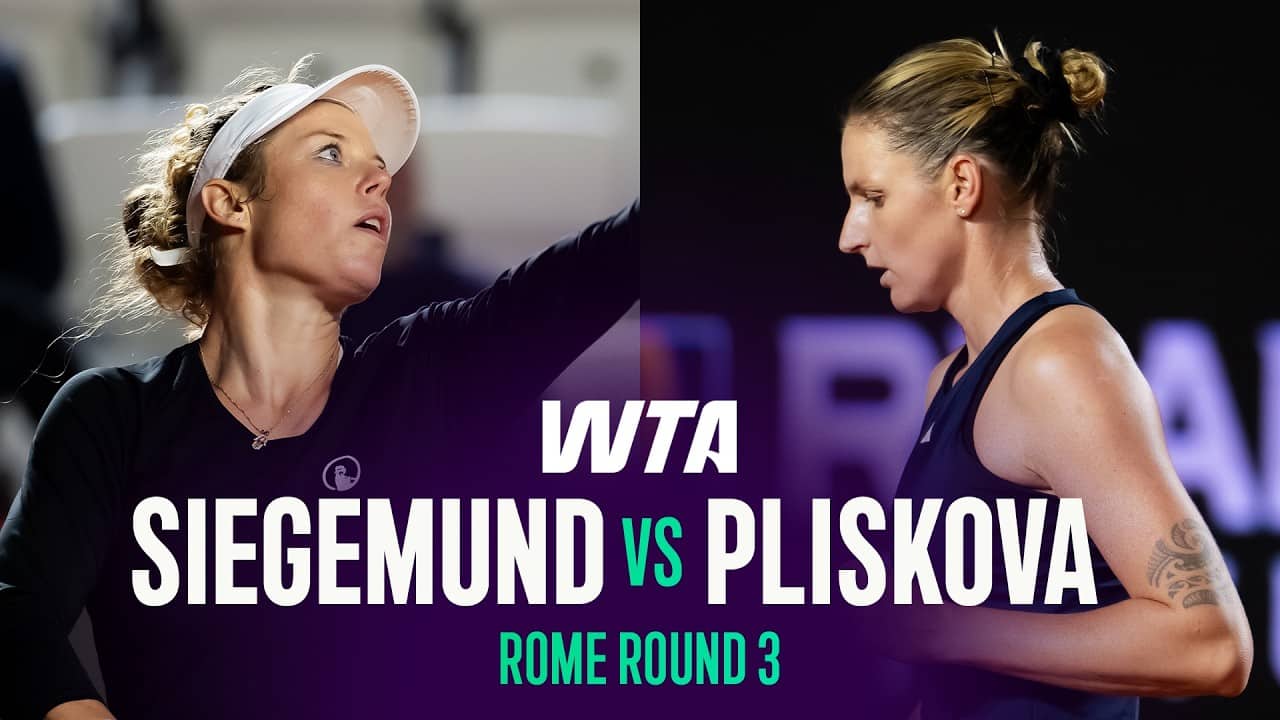 Laura Siegemund vs. Karolina Pliskova | 2026 Rome Round 3 | WTA Match Highlights