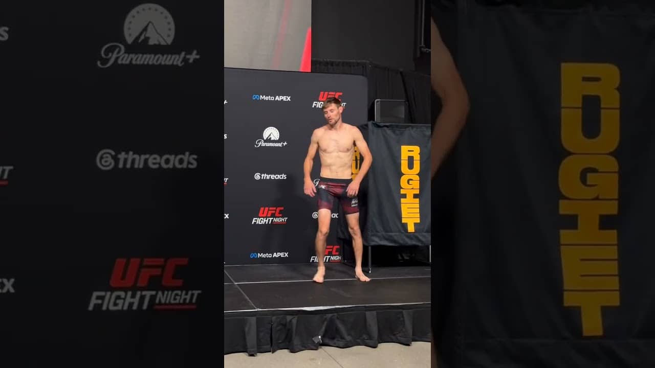 Mitchell steps on the scale! #ufcvegas118